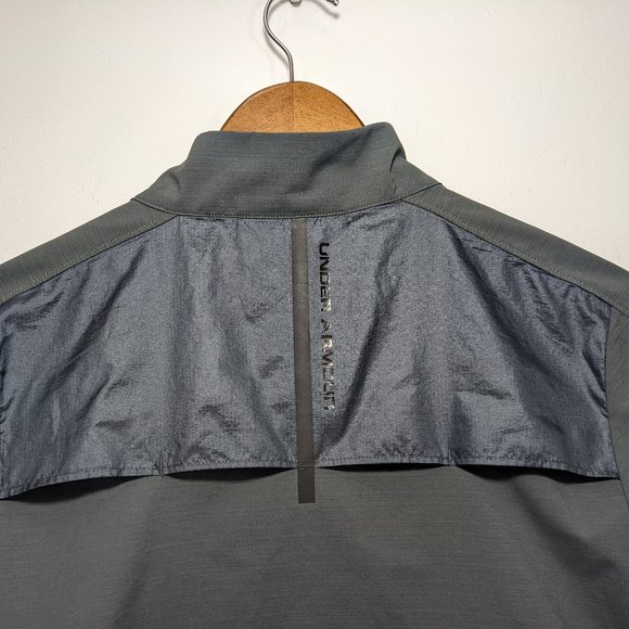 Under Armour Jacket Womens Gray Athletic Windbreaker Mock Neck sz Small - Picture 10 of 14